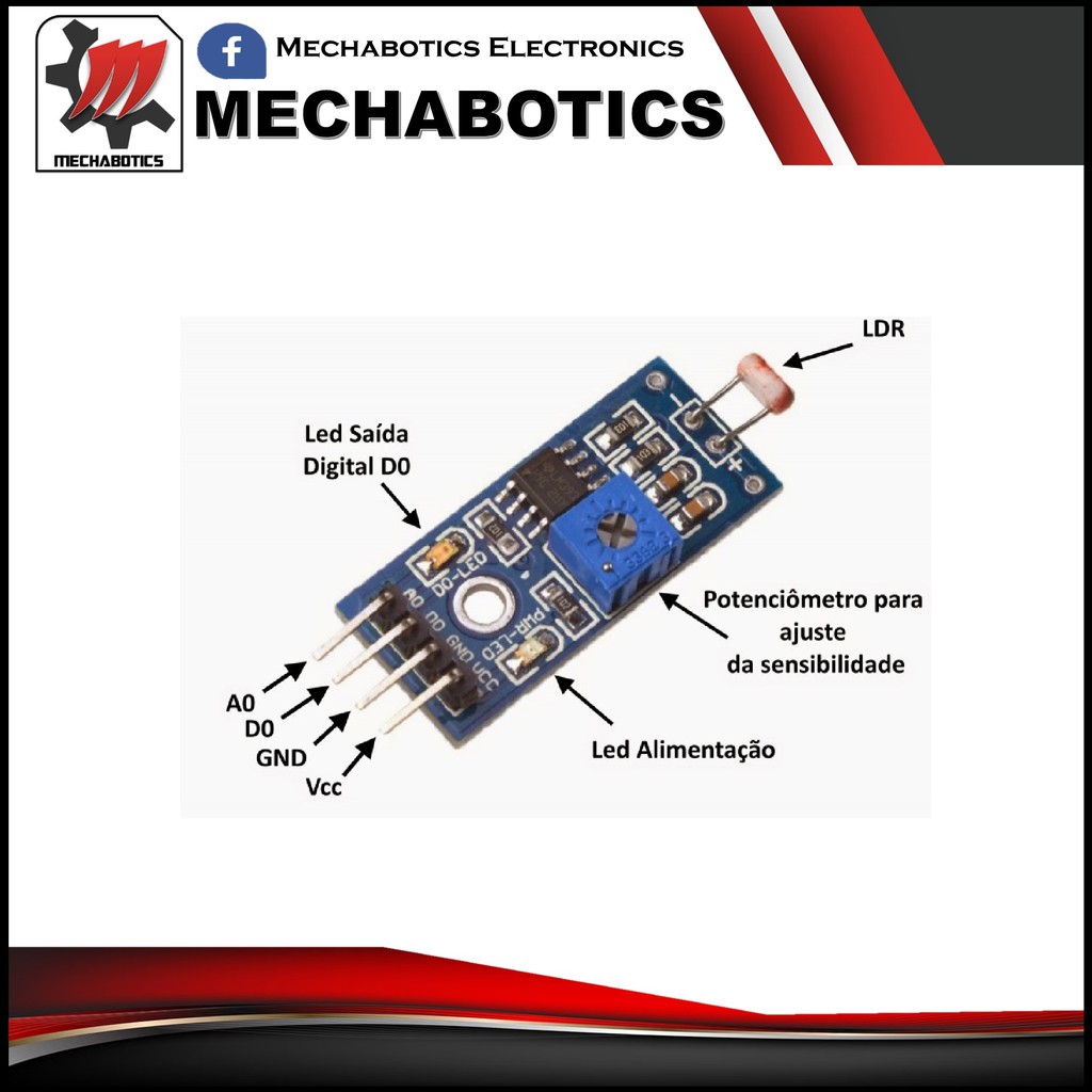 LDR Light Dependent Resistor Sensor Module 4pin/3Pin | Shopee Malaysia