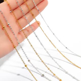 Jewelry Chains Findings Gold/Silver Plated Necklace Chains Brass Bulk Chians for DIY Jewelry Accessories