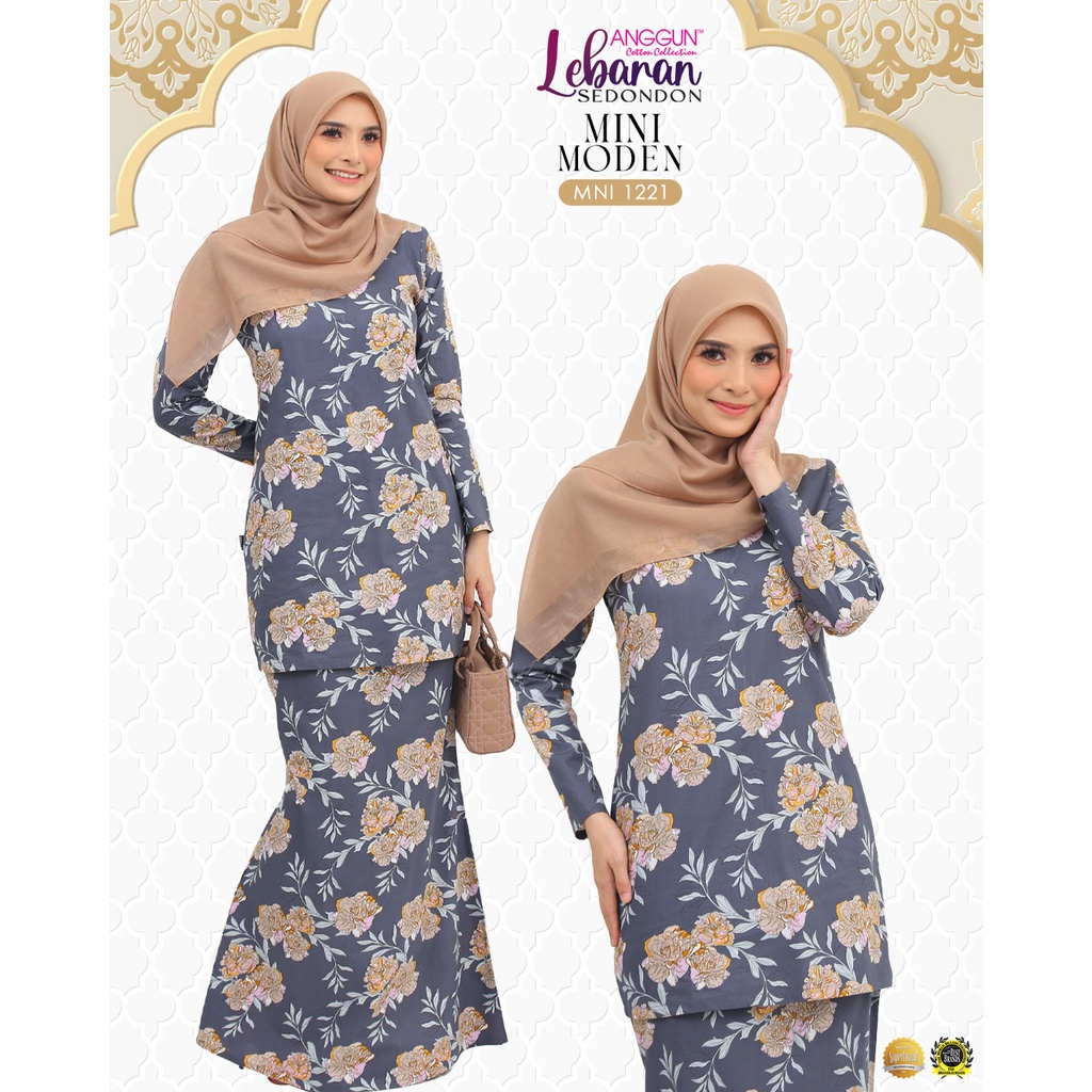 [LEBARAN 2022] MINI MODEN BY ANGGUN COTTON COLLECTION V1 | Shopee Malaysia