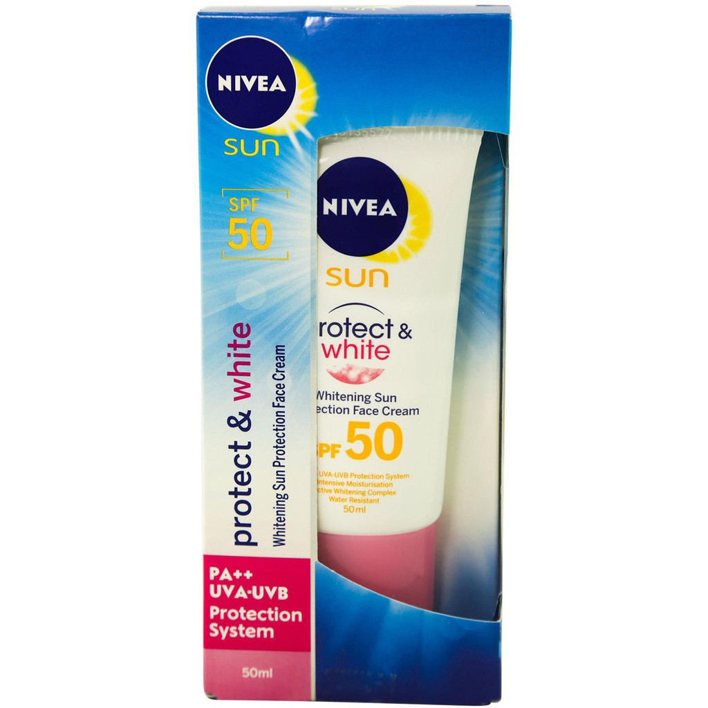 nivea sun whitening face cream spf 50