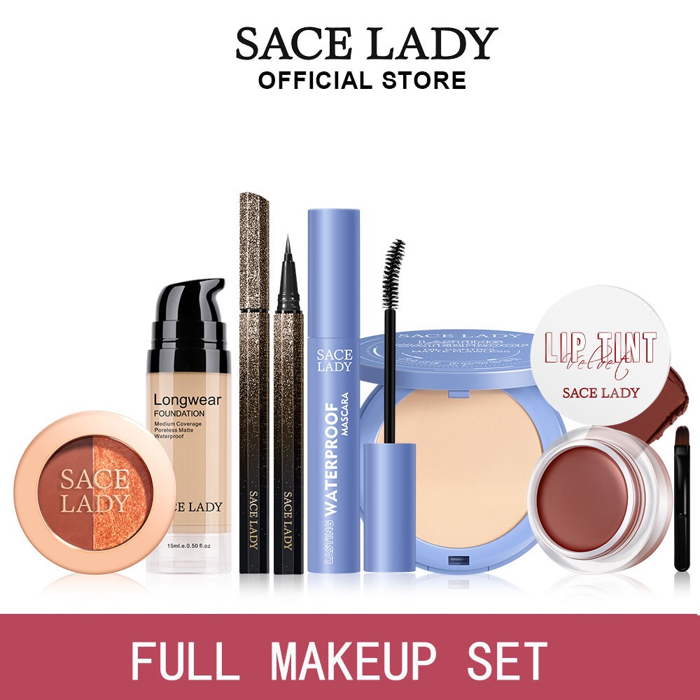 SACE LADY 6 PCS Full Makeup Set Natural Daily Facial Makeup Kit