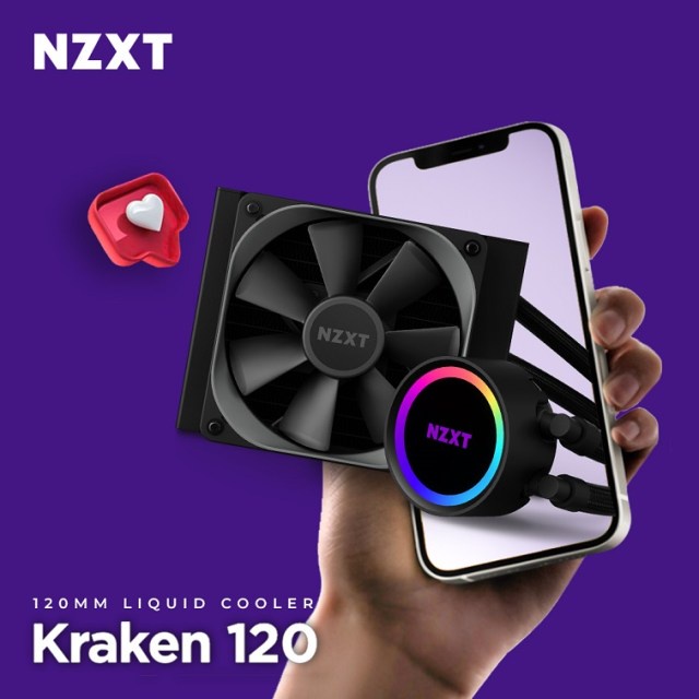 nzxt kraken 120 120mm liquid cooler rl kr120 b1 reviews