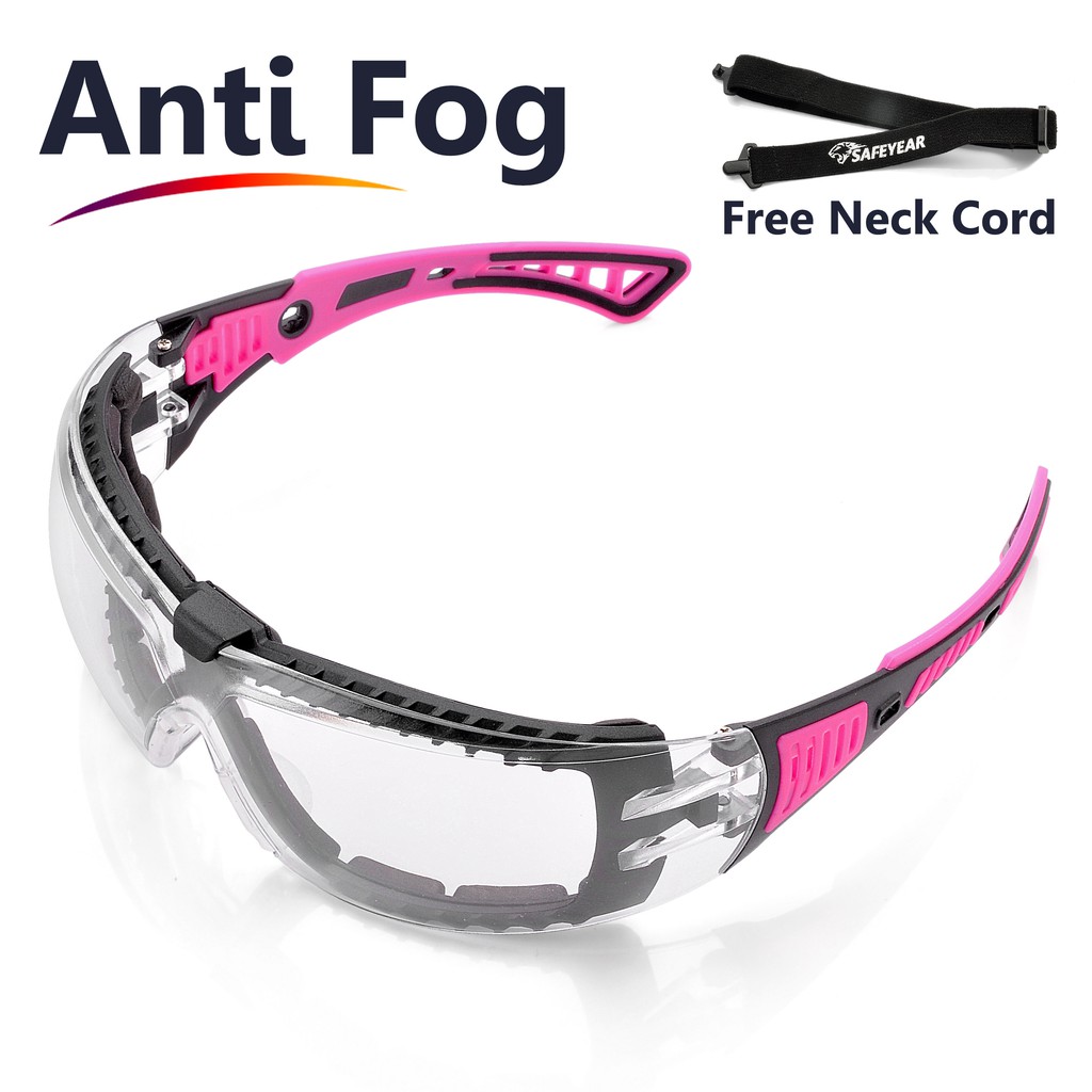 pink safety goggles chemistry