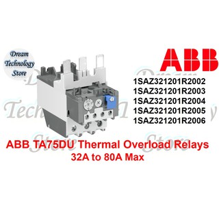 1pc ABB Thermal Overload Relay Ta75du-52m TA75DU52M for sale online
