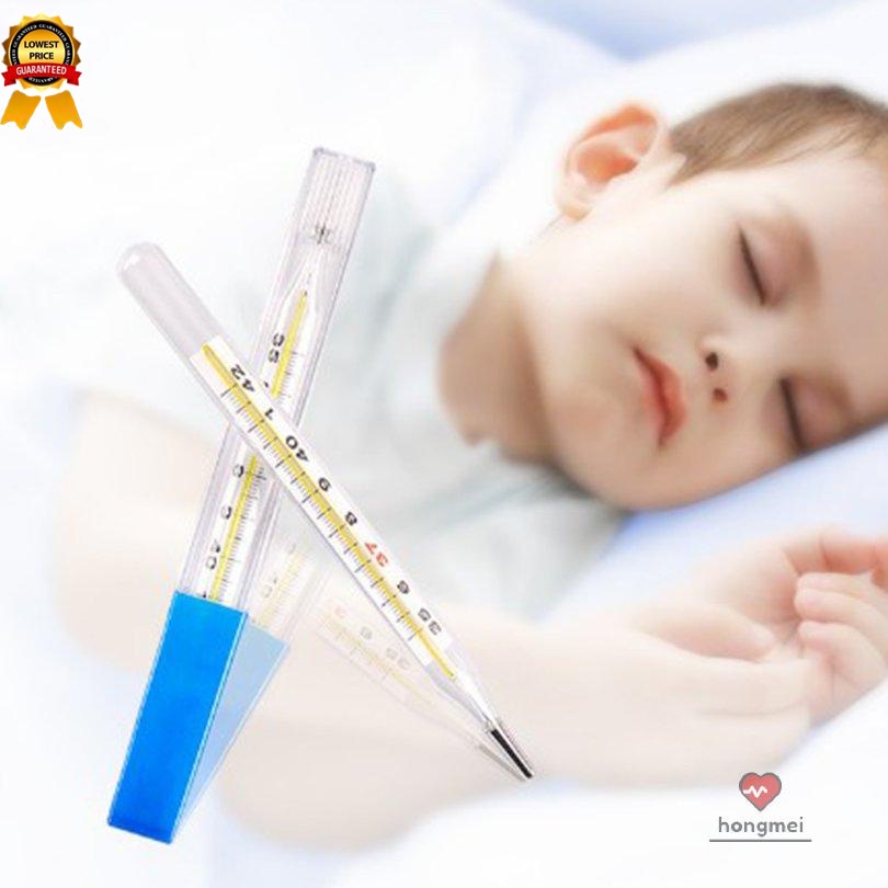 Medical Mercury Glass Thermometer Clinical Medical Temperature Monitors(Ready Stock）