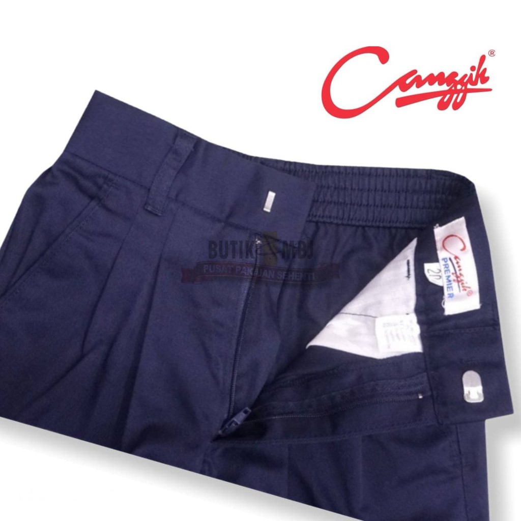Cp004 Seluar Biru Sekolah Rendah Panjang Jenama Canggih Original Primary Blue Long Pants Shopee Malaysia