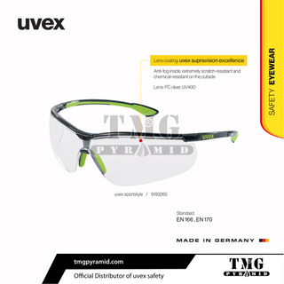 uvex 9193-376 Sportstyle Clear Lens Safety Glasses for sale online