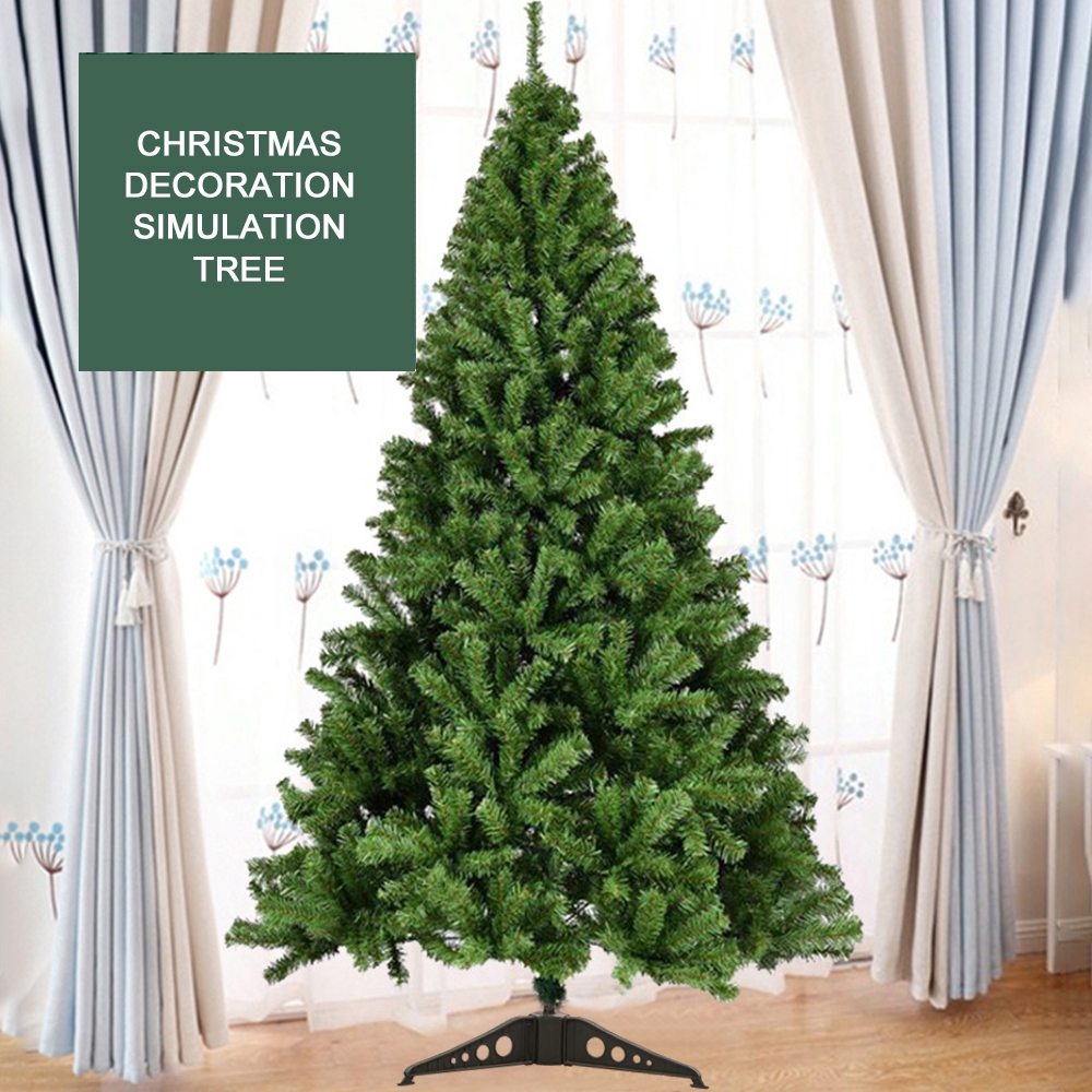 decorated fake christmas tree