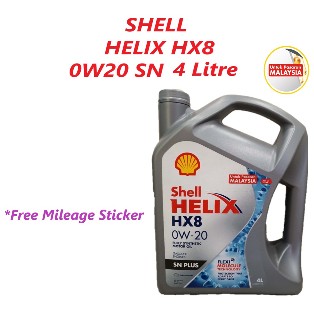 Shell HELIX HX8 0W20 SN 4Litre | Shopee Malaysia