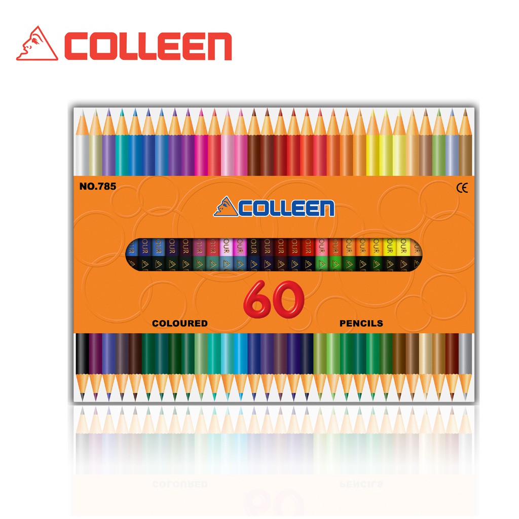 Colleen Color Pencil Dual Head 60 Colors in 30 pencils in a Box **FREE ...