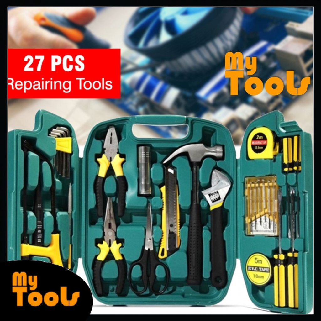 Mytools 27 pcs Tools Set Hardware 27pcs Set Box Home Living Box