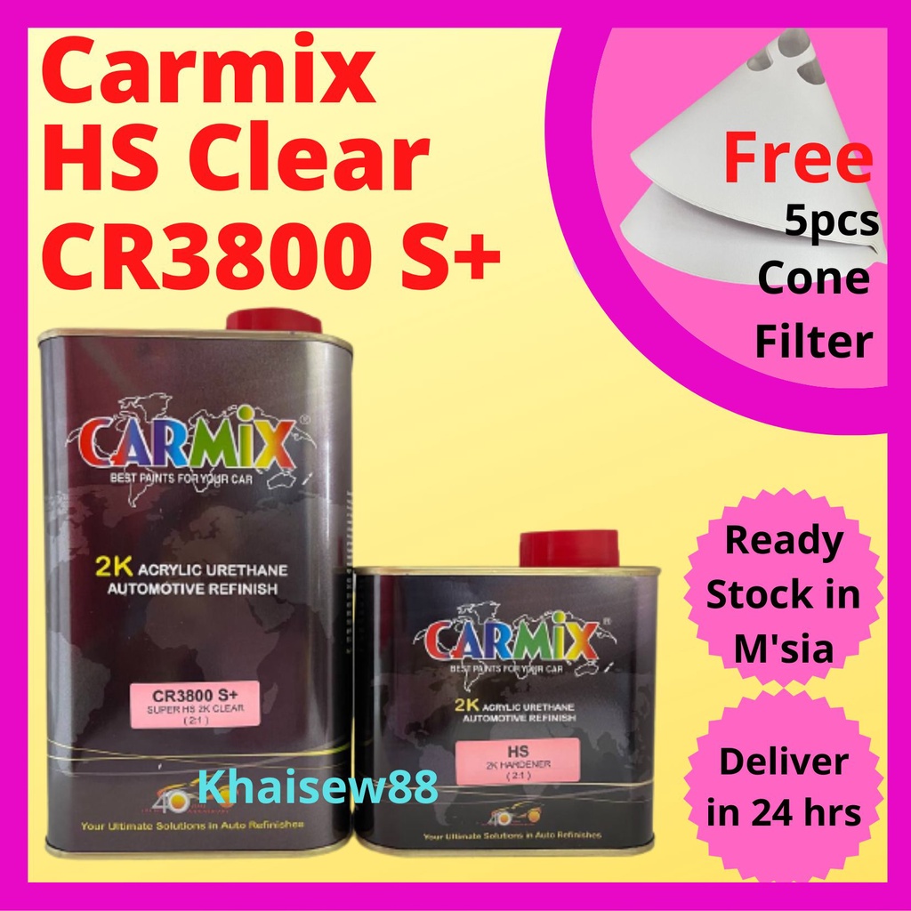 Carmix CR3800 Super HS 2K Clear / Carmix 3800 2K CLEARCOAT (Free 5pcs ...