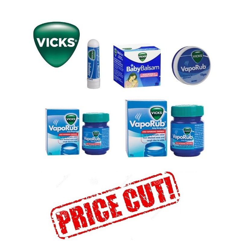 CHEAP !! SALES !! Vicks Vaporub 10g, 25g, 50g / Vicks Inhaler / Vicks ...