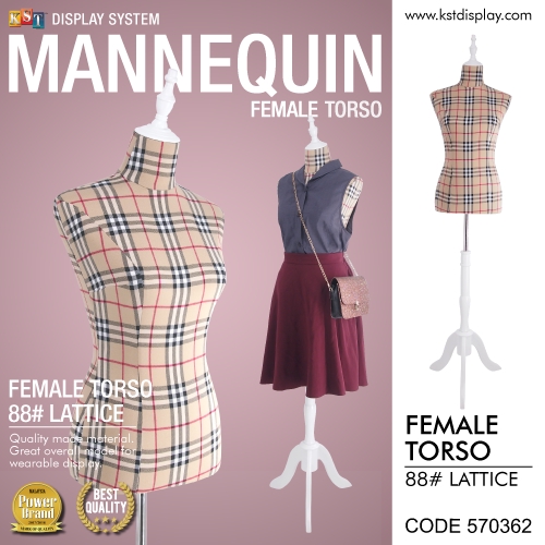 Mannequin Female Torso Lattice For Clothes Garment Wardrobe