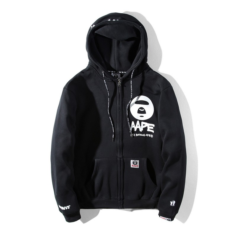 aape hoodie black
