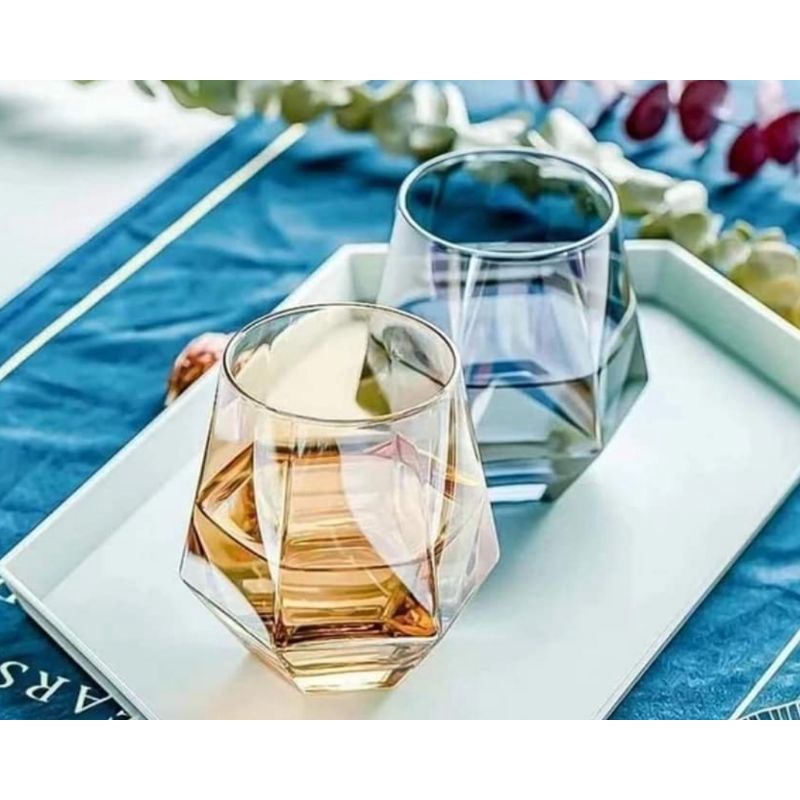 Ready Stock Hexagon Whiskey Glass Shopee Malaysia