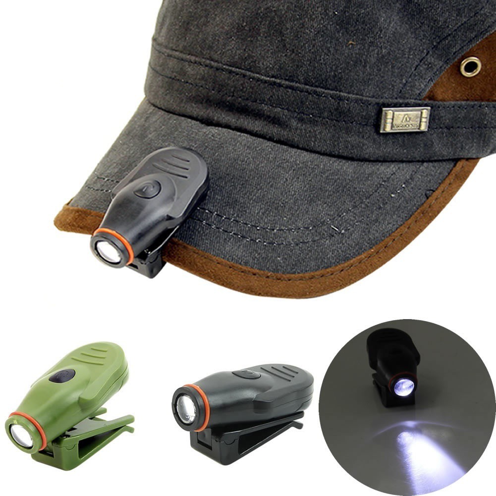 Dilwe Cap Lamp Super Bright Camping Clip Hat Light Portable Hat Brim Headlamp for Fishing Hiking Cycling