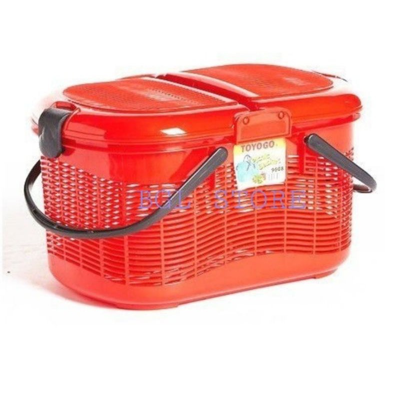 Toyogo Carries Basket With Cover ( TYG9608 ) / Storage Basket for Picnic/  Bakul Plastic Bertutup | Shopee Malaysia