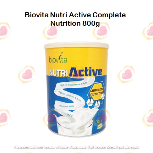 Biovita Nutri Active Complete Nutrition (800g) [Exp: 14/11/2024 ...