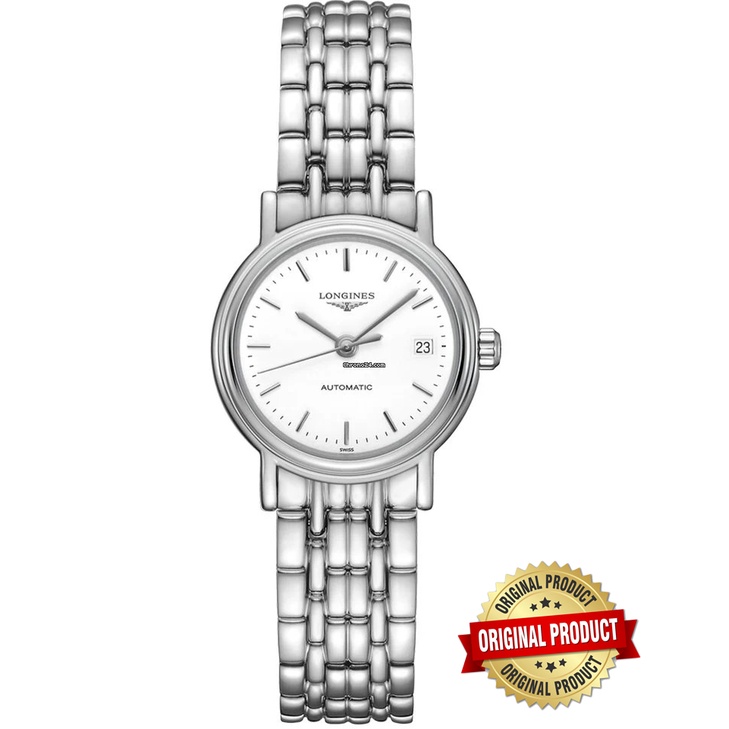 Longines Presence White Dial Automatic Ladies Watch L43214126 | Shopee ...