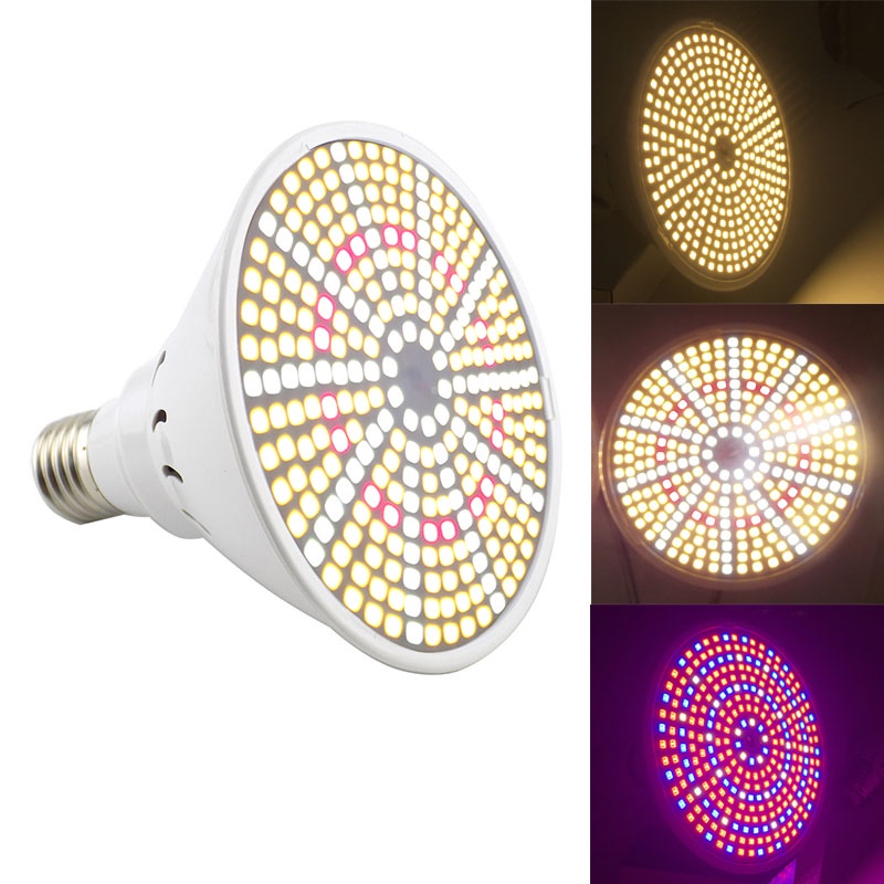 3type Full Spectrum 290 LED indoor plant Flower Grow light bulbs E27 lamp veg cultivo growth red blue Hydro sunlight Phyto Lamp