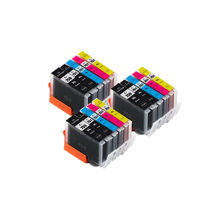 PGI-750 CLI-751 compatible ink cartridge for canon PIXMA ip7270 MG5470 ...