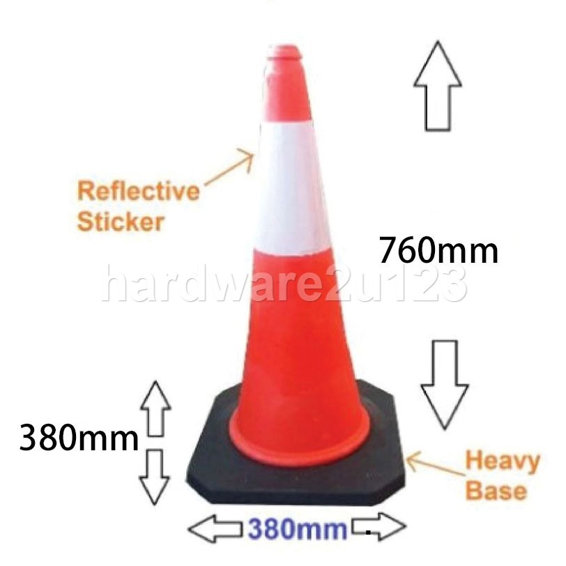 Traffic Safety Cone Reflective Signal Road Warning Kon Keselamatan Jalan Raya 公路安全路锥