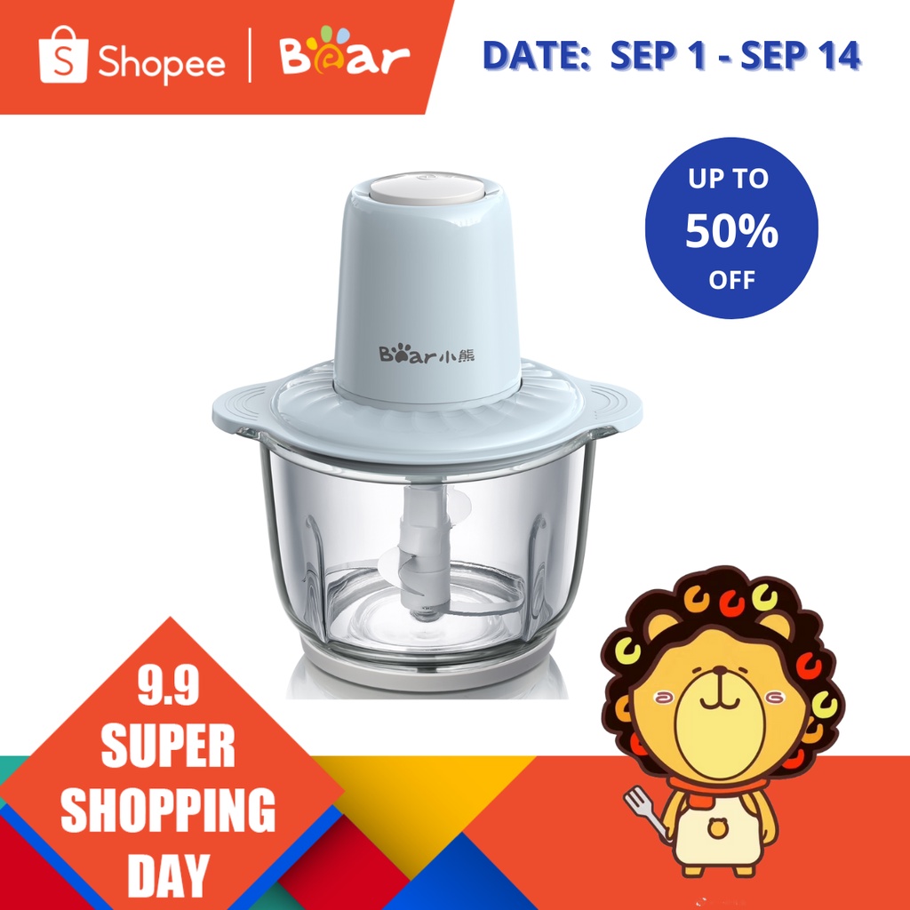 Bear Food Chopper Meat Grinder 2L Household Stuffing Machine