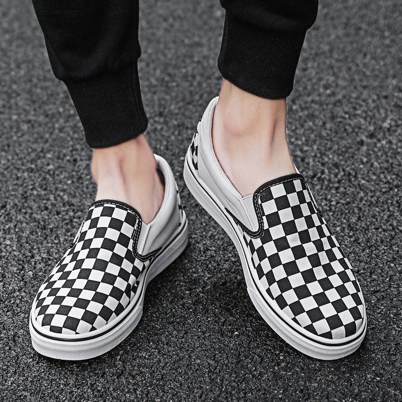 vans canvas slip ons