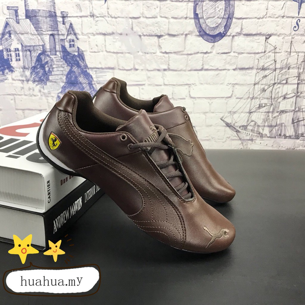 Puma Ferrari brown Casual racing shoes 