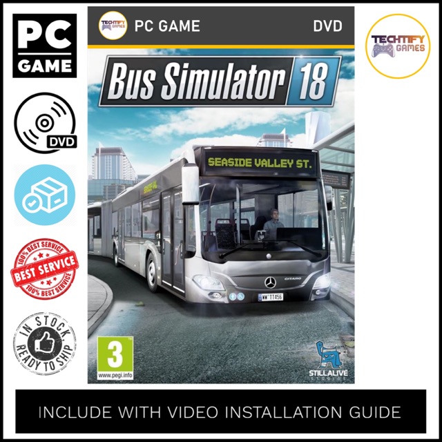 Pc Game Bus Simulator 18 Offline Dvd Shopee Malaysia