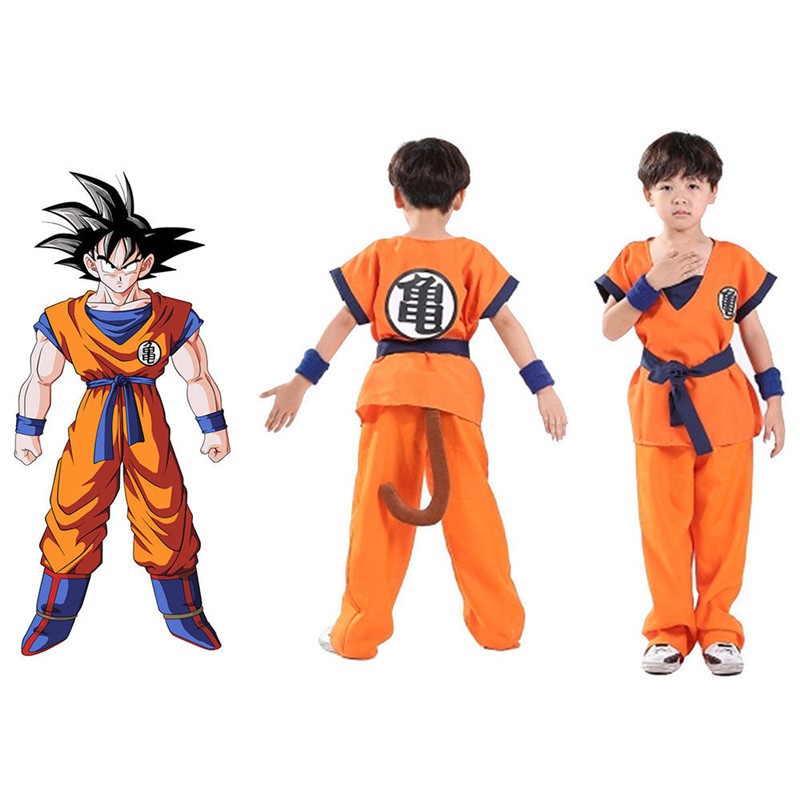 Hot Kids Halloween Anime Dragon Ball Z GoKu Boys Cosplay Costume Fancy  Party Dress Set | Shopee Malaysia