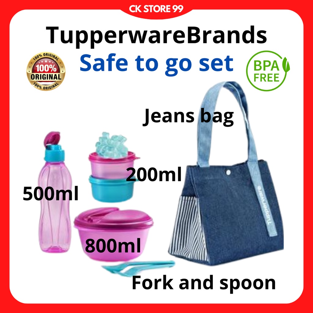 Tupperware Safe To Go Set Shopee Malaysia