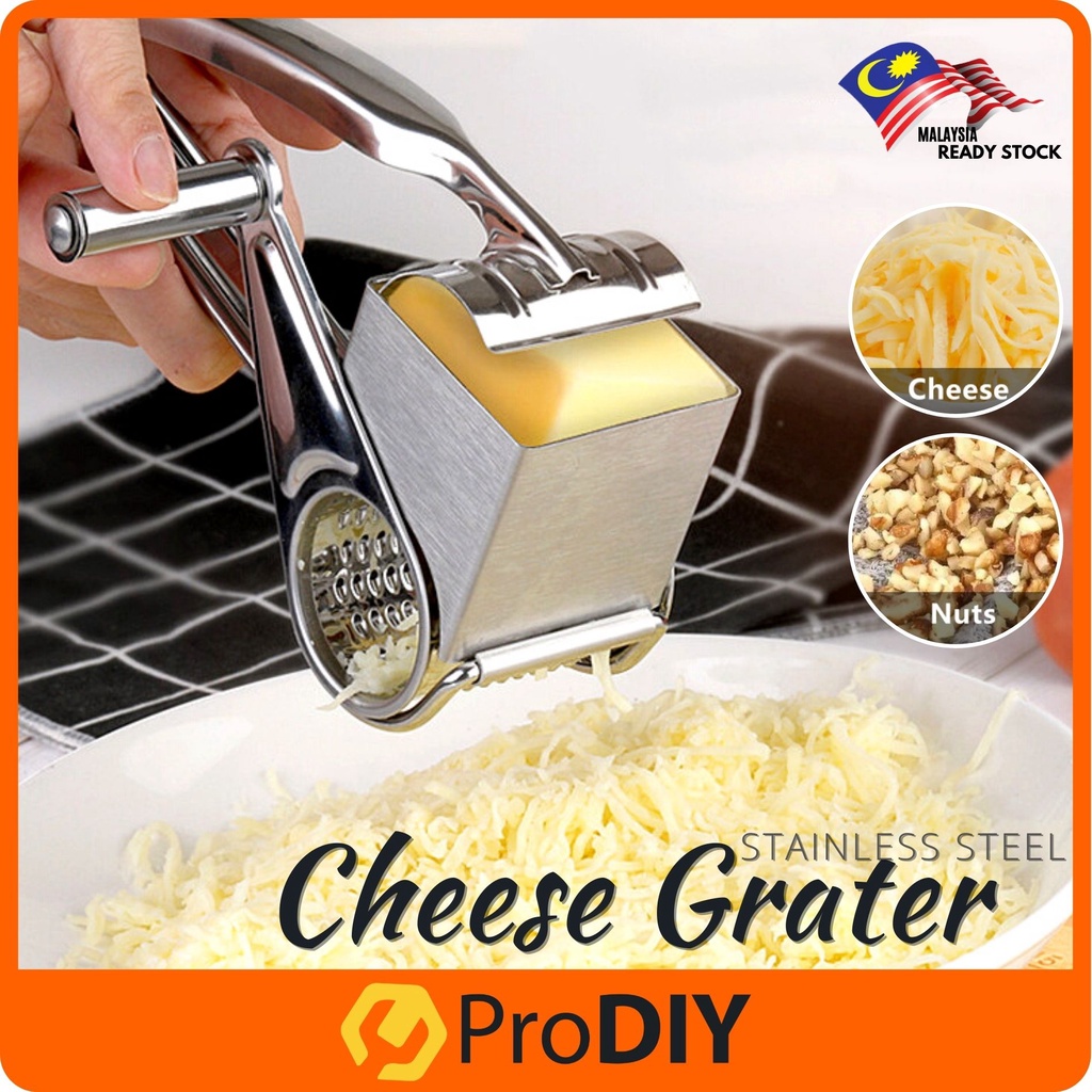 Rotary Stainless Steel Cheese Grater Multifunction Cheese Slicer Shredder Tools Knife Cheese 奶酪刨丝器