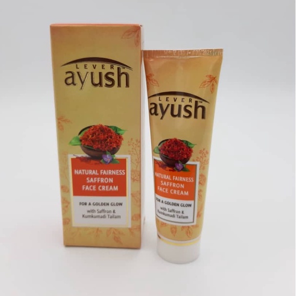 Lever Ayush Natural Fairness Saffron Face Cream 50g | Shopee Malaysia