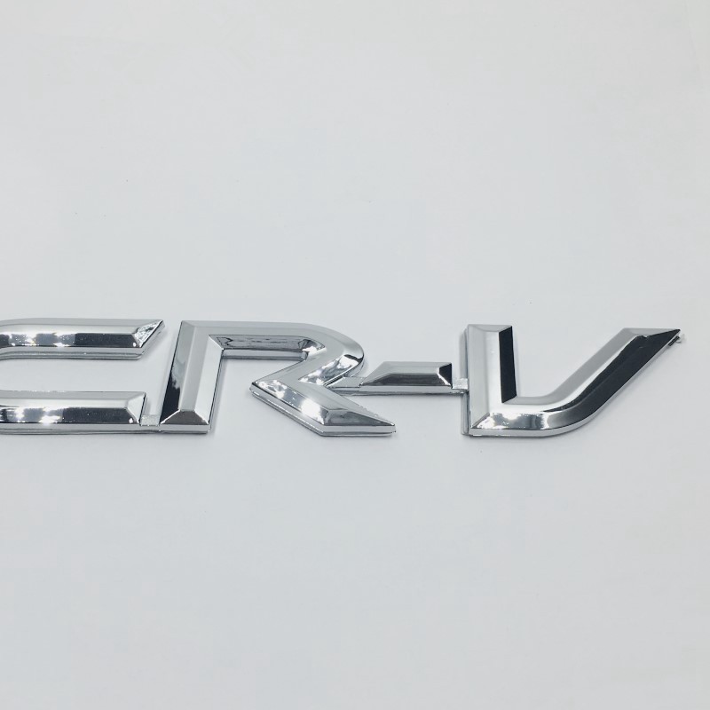 For CRV 3D Chrome Emblem For Honda CR-V Logo Car Rear Trunk Lid 