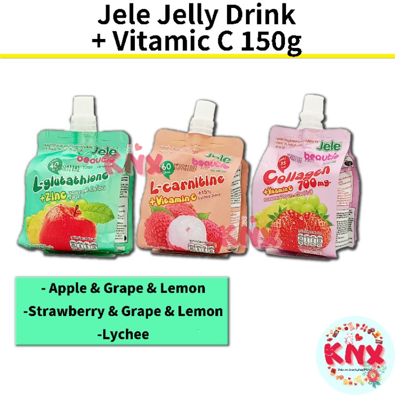 Jele Beautie Jelly Drink Contains Real Fruit Juice 150g Shopee Malaysia