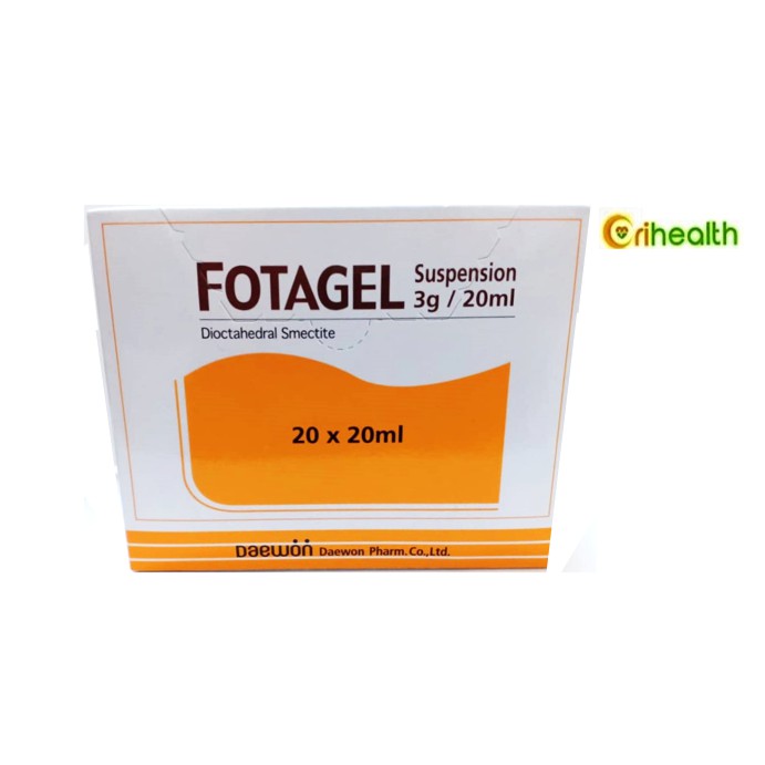FOTAGEL SUSPENSION 3G/20ML, 20 X 20ML ANTI DIARRHEA CIRITBIRIT