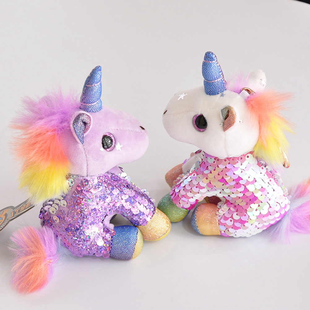 unicorn sequin stuffed animal