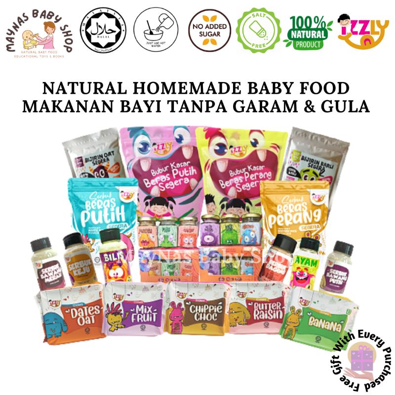 Izzly Baby Food Natural Homemade Makanan Bayi Organik Instant Baby Food ...