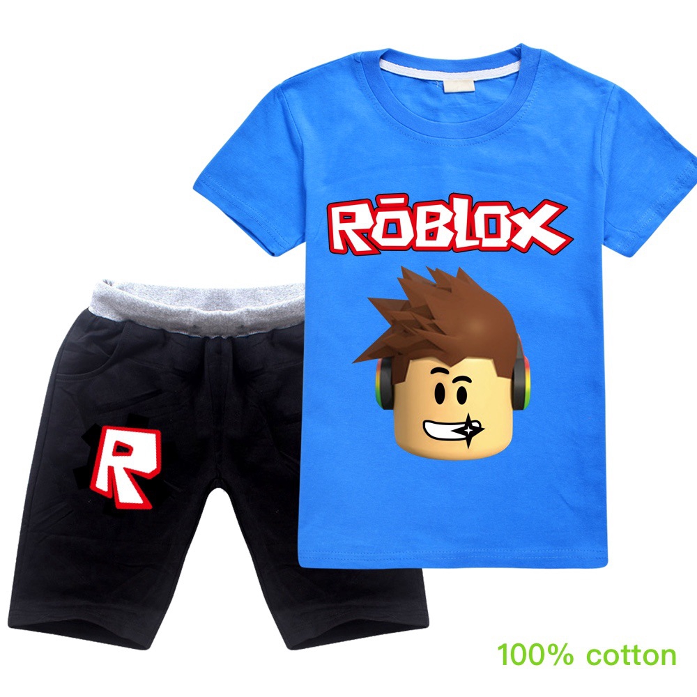 Fashion Roblox Red Nose Day Children Big Boys Pure Cotton Short Sleeves T Shirts Shorts Pants Caual Suit For Boys And Girls Ready Stocks Shopee Malaysia - summer kids boys t shirts girls tops tees pure cotton cartoon tshirt kids clothes roblox red nose day short sleeve t shirts