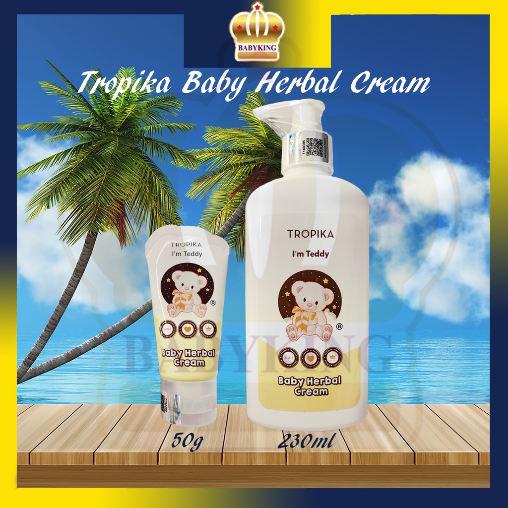 Original Tropika Baby Herbal Cream Krim Herbal (50g / 230ml)