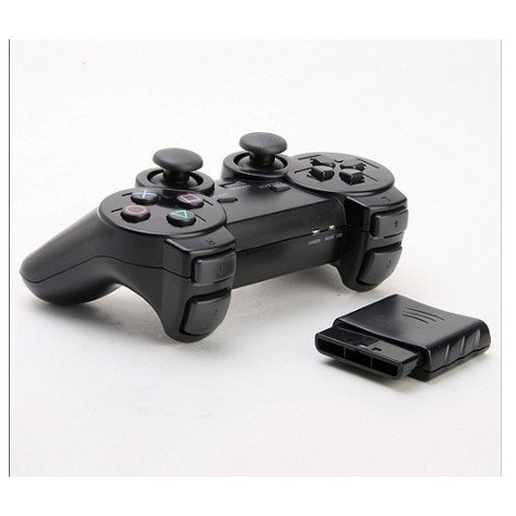 wireless 2.4 ghz dual shock game controller for sony ps2 playstation 2