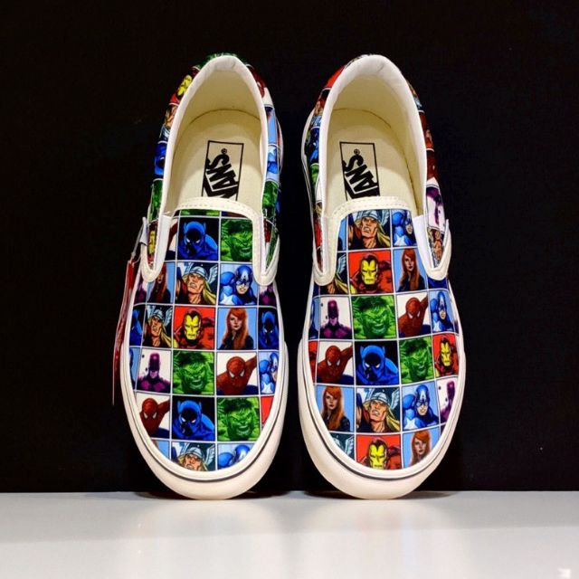 vans slip on avengers