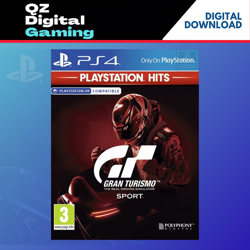 PS4 / PS5 Gran Turismo Sport Digital Download (support PSVR) GT