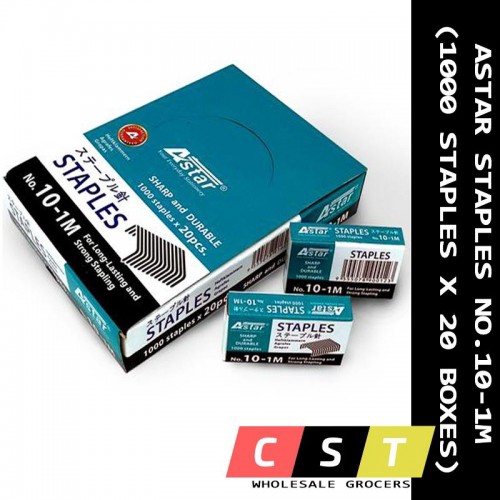 ASTAR STAPLES NO.101M (1000 STAPLES X 20 BOXES) Shopee Malaysia
