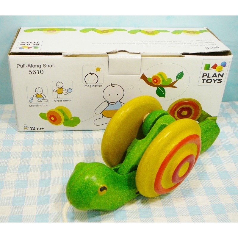 plan toys pull along snail