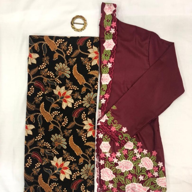 Buy Kebaya Nyonya Set Pario Lengan Panjang Siap Jahit Seetracker Malaysia