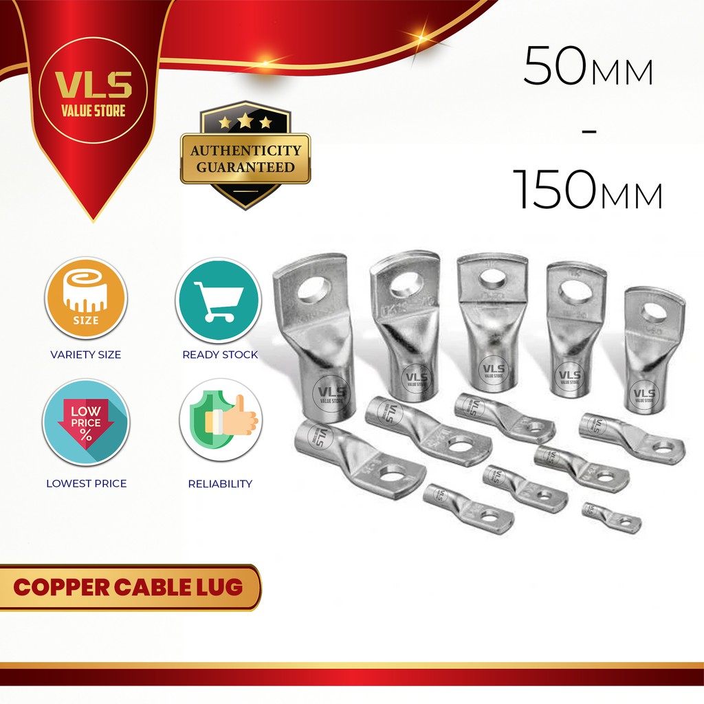 COPPER CABLE LUG (50mm 70mm 95mm 120mm 150mm) Shopee Malaysia