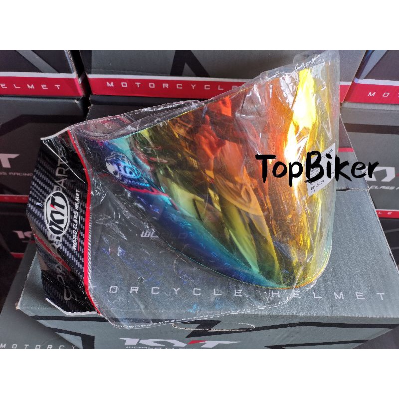 Kyt Helmet Visor Hellcat Venom Rainbow Blue Magenta Purple Smoke Shopee Malaysia